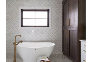Bathroom with stand alone tub