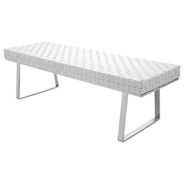 Karlee Occasional Bench, White