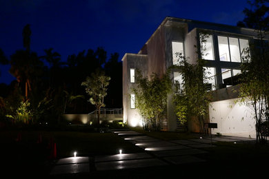 Example of a trendy exterior home design in Miami