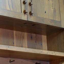 Rustic Reclaimed Barnwood Entry Cabinet / Coat Rack - Furniture