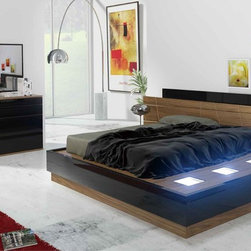 Modern Bedroom Lola with Lights - Bedroom Furniture Sets