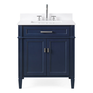 The 15 Best Blue Bathroom Vanities For, Livello 30 Modern Bathroom Vanity With Medicine Cabinet