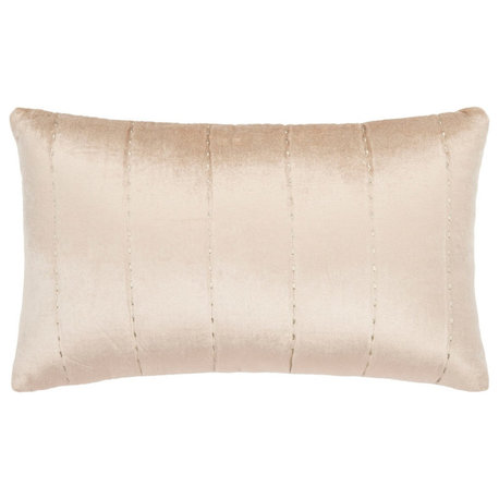 Safavieh Gressa Pillow, Champagne, 20"x12"