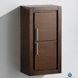 Fresca Wenge Brown Bathroom Linen Side Cabinet FST8140WG - Bathroom Cabinets