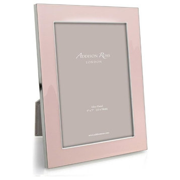 Pale Pink Enamel Picture Frame, 5"x7"