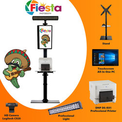 Photo Booth package #4 (printer, touchscreen, lights, camera, stand) - Home Electronics