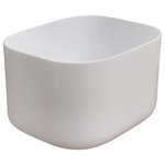 Alice Ceramica - Unica Vessel Sink, Rectangular, 50x40 cm - Handcrafted outside of Rome, the rectangular Unica Vessel Sink blends perfect proportions with harmonious shape in a timeless style. Thanks to its essential lines, the rectangular vessel sink is an easy addition to a contemporary bathroom. A young company who pride themselves on creativity and ambition, Alice Ceramica crafts all their products in the hills north of Rome.