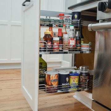Pull out spice rack and seasoning storage