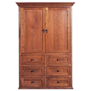 Mission TV Armoire Spice Alder