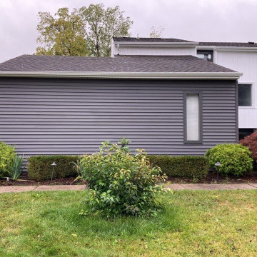 Modern Exterior Renovation with Vinyl Siding & Trim in Commerce Michigan