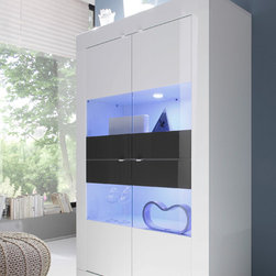 Glass Vitrine Basic 4-Doors by LC Mobili - $715.00 - China Cabinets And Hutches