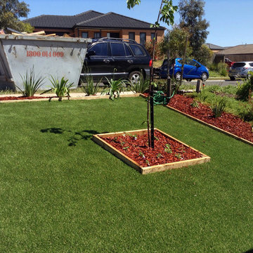 Beatifully designed instant turf installation