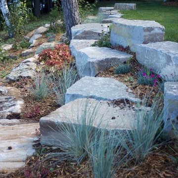 Mississauga Lake, Cottage with Fire Pit & Guest House, Planting & Stone Work