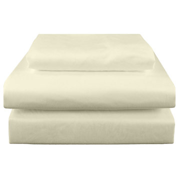 Everything Comfy Soft Brushed Microfiber Sheet Set, Antique White, Queen