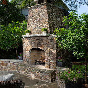 Bluestone Patio and Fireplace