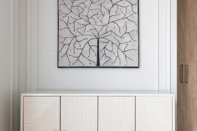 Minimalist bedroom photo in Other