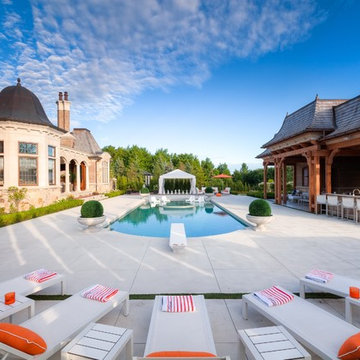 Classic Design Enhances a Massive Backyard