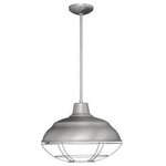 Millennium Lighting - Millennium Lighting 5311-SN Neo-Industrial - 51.5" 1 Light Mini-Pendant - Pendants serve as both an excellent source of illumination and an eye-catching decorative fixture Removable wire guard includedSuitable for damp locationsCanopy will swivel up to 60 degrees.Neo-Industrial 51.5" One Light Pendant Satin Nickel *UL Approved: YES *Energy Star Qualified: n/a *ADA Certified: n/a *Number of Lights: Lamp: 1-*Wattage:150w A bulb(s) *Bulb Included:No *Bulb Type:A *Finish Type:Satin Nickel