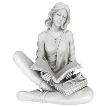 Reflection Reader Garden Girl Statue