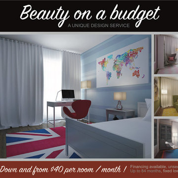 BEAUTY ON A BUDGET. Unique design service.