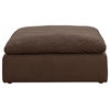 Sunset Trading Puff 6-Piece Fabric Slipcover Sectional Sofa in Brown