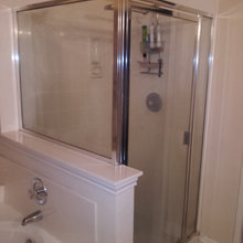 Shower tub area