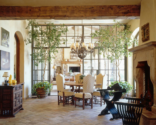 Eclectic Sunroom San Diego Large mediterranean sunroom idea in San Diego with a standard ceiling