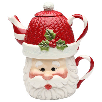 Santa Tea for One Teapot, 15 oz.