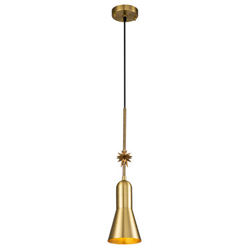 Lucas Mckearn Etoile Steel Small Aged Brass Pendant PD00118AGB-1