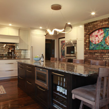 Center Island with Seating for Six.