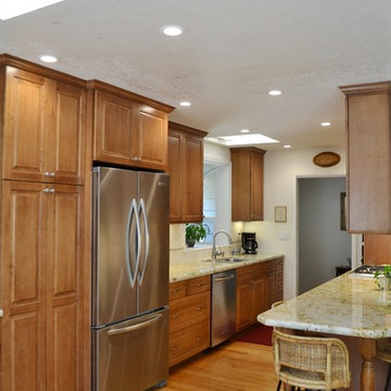 Light and Cozy Galley Kitchen Designed By Cynthia Collins