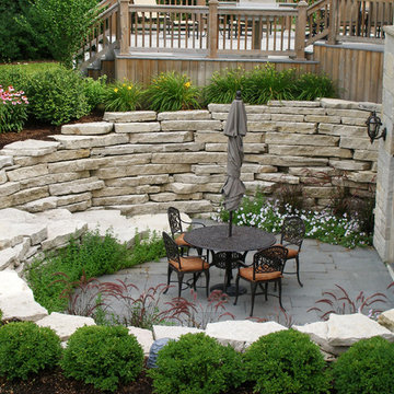 Natural Stone Landscaping including Flagstone and Bluestone Patios