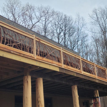 Maryland Rustic Cabin Deck