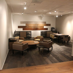 Commercial new construction - Pacific Design Center (West Hollywood) - Hardwood Flooring