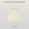 Royal Designs Square Bell Lamp Shade, Beige, 6x12x10.5, Single