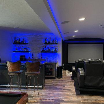 Elkhorn Basement finish- home theatre