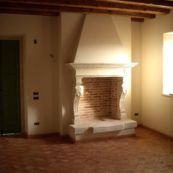 Firebox Stone inserts Herringbone & More (Mediterranean Style) - Indoor Fireplaces