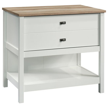 Sauder Cottage Road Engineered Wood Lateral Filing Cabinet in Soft White