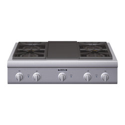 Thermador Professional Series 36" Gas Rangetop, Stainless Steel | PCG364GD - Cooktops