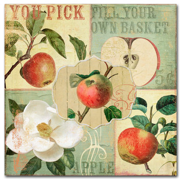 Color Bakery 'Apple Blossoms II' Canvas Art, 18"x18"
