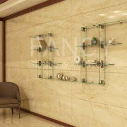 COLUMBIA WALL-MOUNTED GLASS SHELF - Furniture