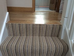 Carpet Stairs To Wood Landing, Laminate Flooring To Carpet Stairs Transition