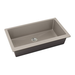 Elkay Quartz Luxe 35-7/8" x 19" x 9" Single Bowl Undermount Kitchen Sink - Kitchen Sinks