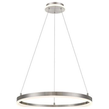 George Kovacs Recovery 23.75" LED Pendant P1911-084-L, Brushed Nickel