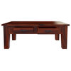 Tierra Rustic Style Solid Wood 3 Piece Coffee Table Set