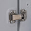 18"W x 52"H Euroline Partially Recessed Mounted Bright Annealed Steel Framed