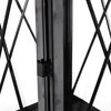 Elwick 14" Modern Stainless Steel Lantern, Black