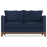 Apt2B - Apt2B La Brea Apartment Size Sofa, Blue Jean, 72"x39"x31" - The La Brea Apartment Size Sofa combines old-world style with new-world elegance, bringing luxury to any small space with its solid wood frame and silver nail head stud trim.