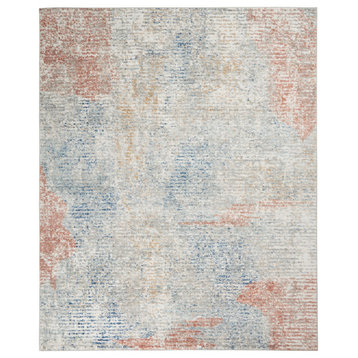Nourison Concerto Contemporary Abstract Ivory/Multi 7'x10' Area Rug