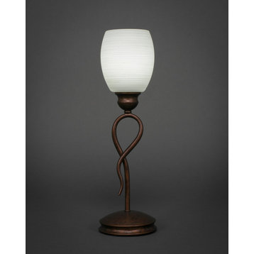 Leaf 1 Light Table Lamp In Bronze (35-BRZ-615)